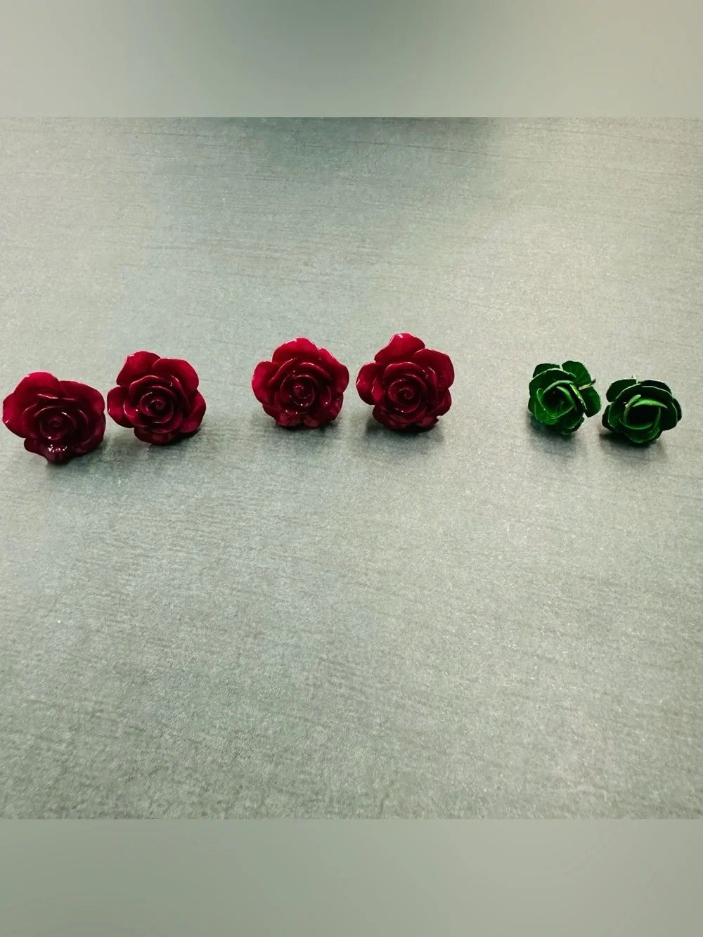 Rose Earring Bundle Set Of 3 B11